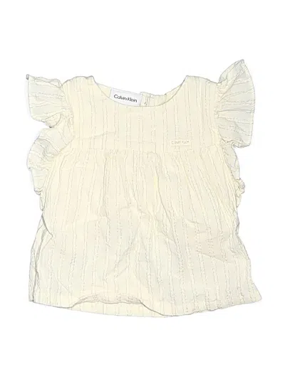 Pre-owned Calvin Klein Babies' Sleeveless Blouse In Ivory