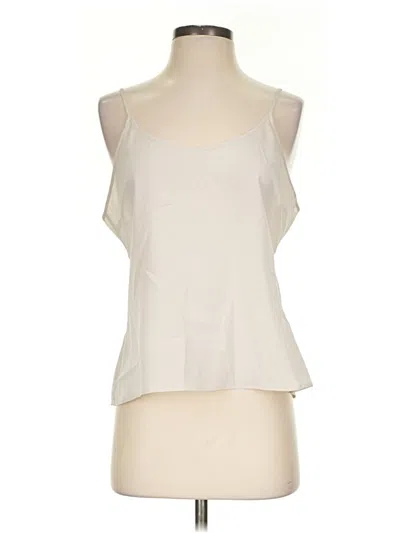 Pre-owned Calvin Klein Sleeveless Blouse In Ivory