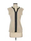 Calvin Klein Sleeveless Blouse In Neutral