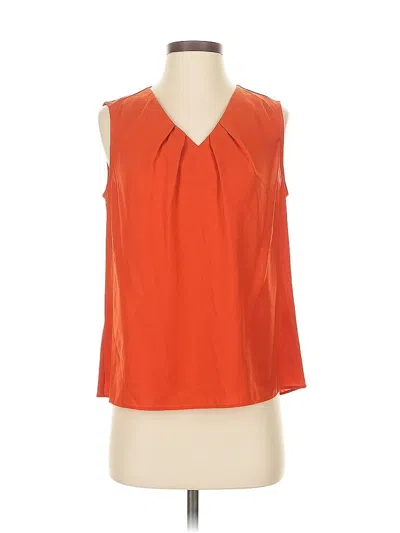 Pre-owned Calvin Klein Sleeveless Blouse In Orange