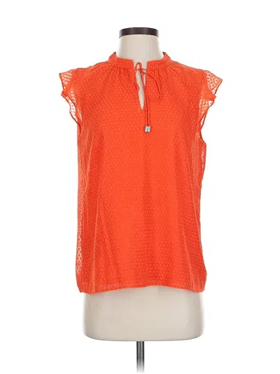 Pre-owned Calvin Klein Sleeveless Blouse In Orange
