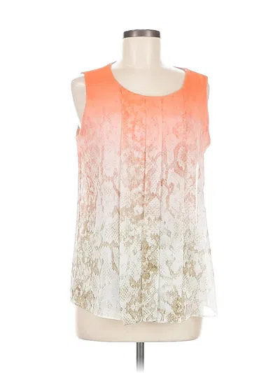 Pre-owned Calvin Klein Sleeveless Blouse In Orange