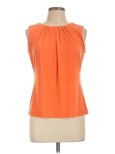 Pre-owned Calvin Klein Sleeveless Blouse In Orange