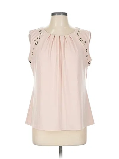Pre-owned Calvin Klein Sleeveless Blouse In Pink