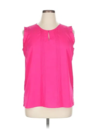 Pre-owned Calvin Klein Sleeveless Blouse In Pink