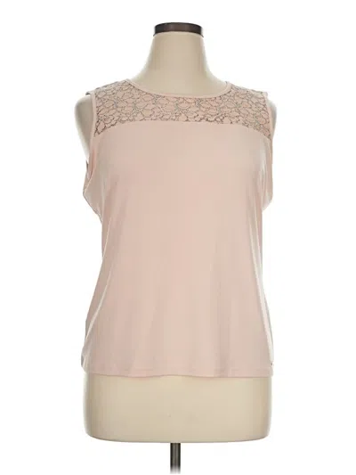 Pre-owned Calvin Klein Sleeveless Blouse In Pink