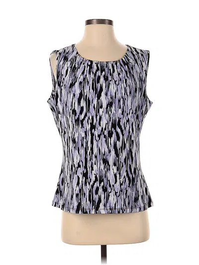 Pre-owned Calvin Klein Sleeveless Blouse In Purple