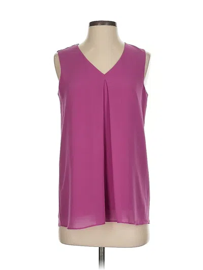 Pre-owned Calvin Klein Sleeveless Blouse In Purple