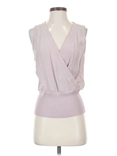 Pre-owned Calvin Klein Sleeveless Blouse In Purple