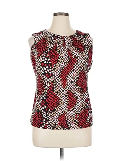 Pre-owned Calvin Klein Sleeveless Blouse In Red