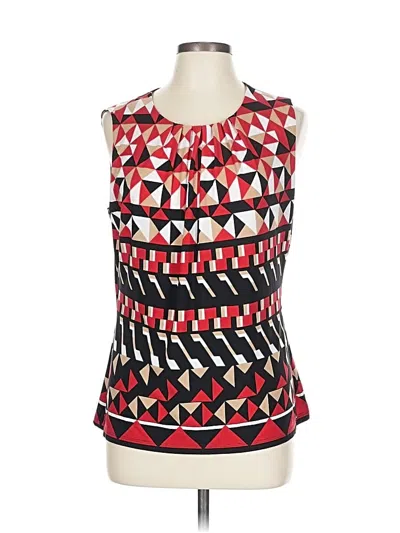 Pre-owned Calvin Klein Sleeveless Blouse In Red
