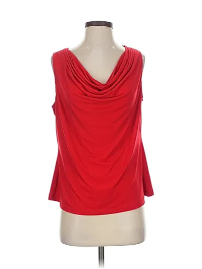 Pre-owned Calvin Klein Sleeveless Blouse In Red