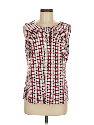 Pre-owned Calvin Klein Sleeveless Blouse In Red