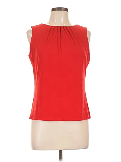 Pre-owned Calvin Klein Sleeveless Blouse In Red