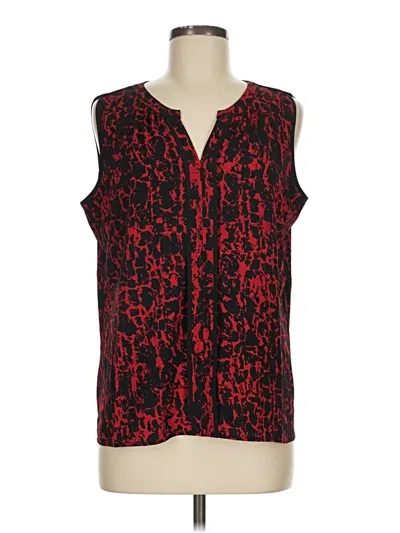 Pre-owned Calvin Klein Sleeveless Blouse In Red