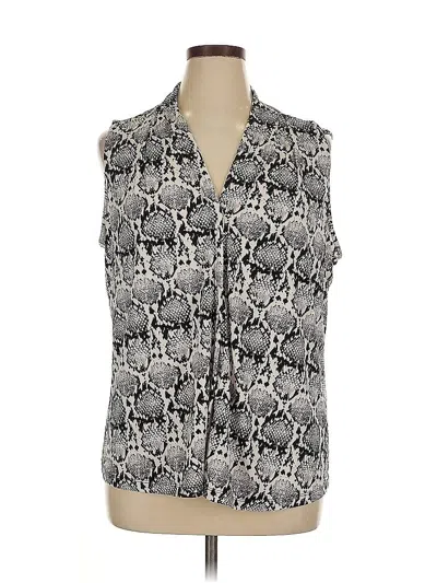 Pre-owned Calvin Klein Sleeveless Blouse In Silver