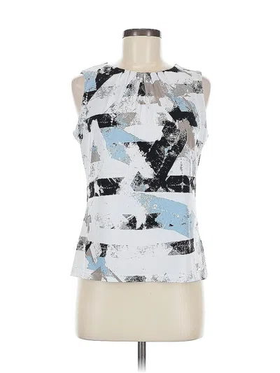Pre-owned Calvin Klein Sleeveless Blouse In Silver