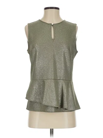 Calvin Klein Sleeveless Blouse In Silver