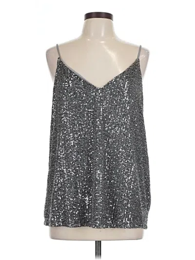 Calvin Klein Sleeveless Blouse In Silver