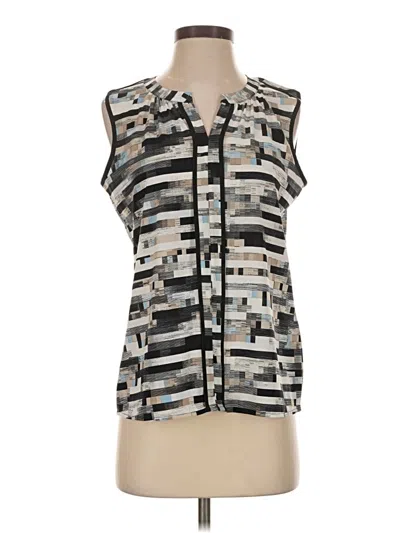 Pre-owned Calvin Klein Sleeveless Blouse In Silver
