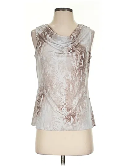 Pre-owned Calvin Klein Sleeveless Blouse In Silver