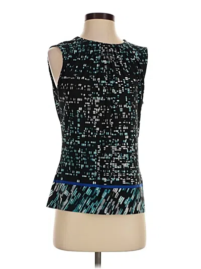 Pre-owned Calvin Klein Sleeveless Blouse In Teal