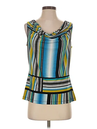 Pre-owned Calvin Klein Sleeveless Blouse In Teal