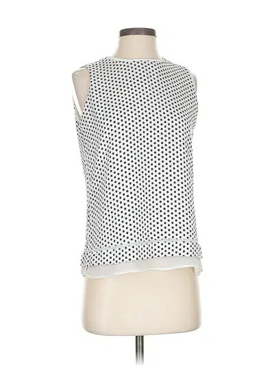 Pre-owned Calvin Klein Sleeveless Blouse In White