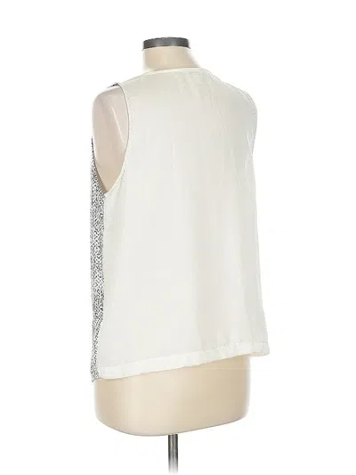 Pre-owned Calvin Klein Sleeveless Blouse In White