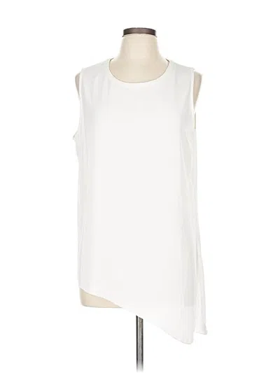 Pre-owned Calvin Klein Sleeveless Blouse In White