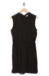 Calvin Klein Sleeveless Drawstring Waist Sheath Dress