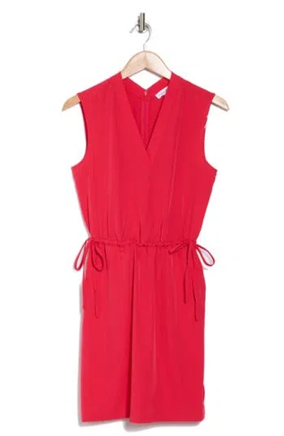 Calvin Klein Sleeveless Drawstring Waist Sheath Dress