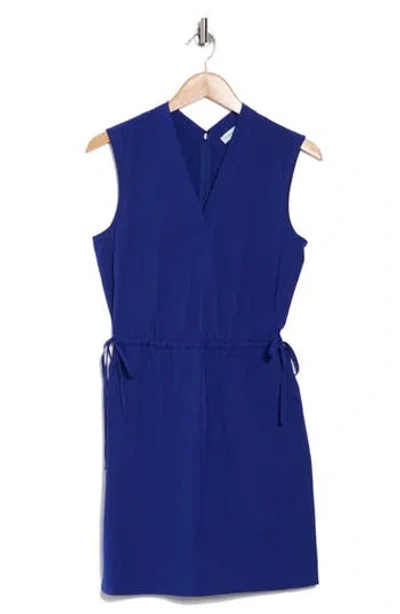 Calvin Klein Sleeveless Drawstring Waist Sheath Dress