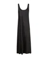 Calvin Klein Women's Viscose Satin Maxi Slip Dress In Black
