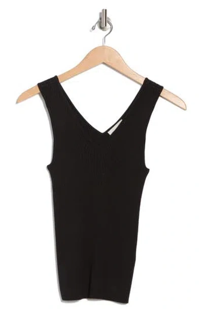 Calvin Klein Sleeveless Rib Cotton Blend Sweater