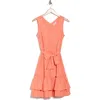 Calvin Klein Sleeveless Ruffle A-line Dress