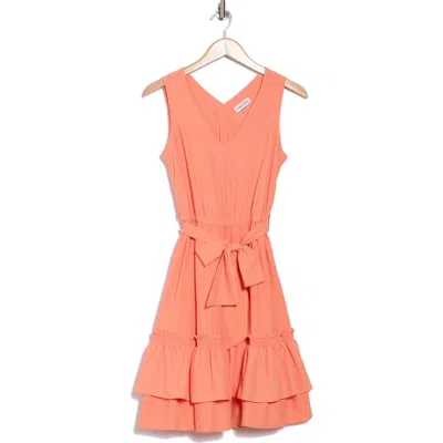Calvin Klein Sleeveless Ruffle A-line Dress