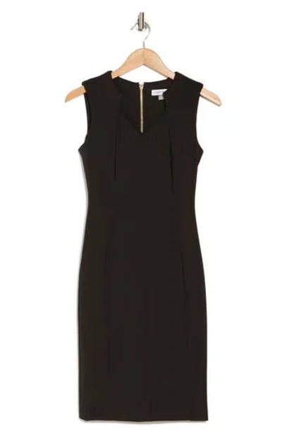 Calvin Klein Sleeveless Scuba Sheath Dress