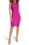 Calvin Klein Sleeveless Sheath Dress In Purple