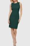Calvin Klein Sleeveless Sheath Dress In Green