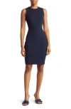 Calvin Klein Sleeveless Sheath Dress In Indigo