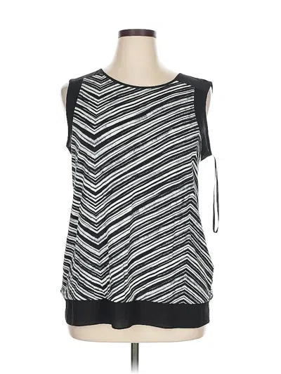 Pre-owned Calvin Klein Sleeveless Top Black Boatneck Tops