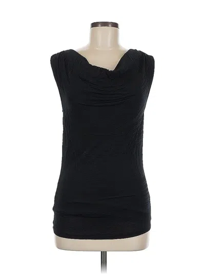 Pre-owned Calvin Klein Sleeveless Top Black Cowl Neck Tops