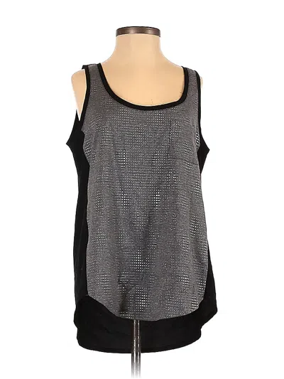 Pre-owned Calvin Klein Sleeveless Top Black Scoop Neck Tops