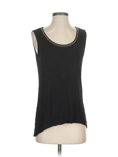 Pre-owned Calvin Klein Sleeveless Top Black Scoop Neck Tops