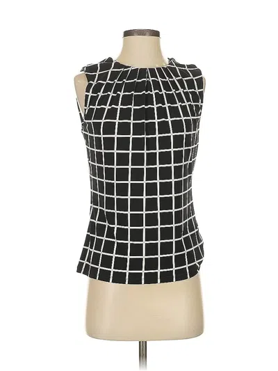 Pre-owned Calvin Klein Sleeveless Top Black Square Neckline Tops