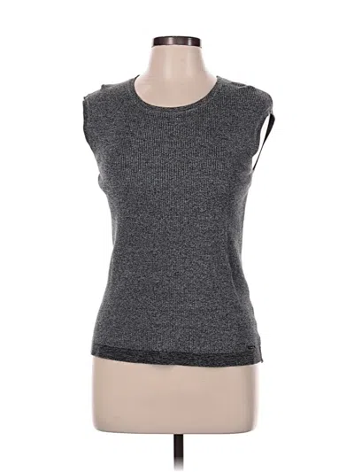 Pre-owned Calvin Klein Sleeveless Top Gray Crew Neck Tops