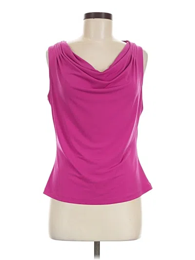 Pre-owned Calvin Klein Sleeveless Top Pink Cowl Neck Tops