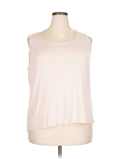Pre-owned Calvin Klein Sleeveless Top Pink Scoop Neck Tops