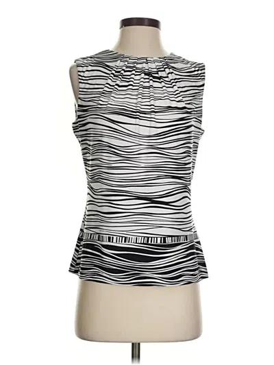 Pre-owned Calvin Klein Sleeveless Top Silver High Neck Tops